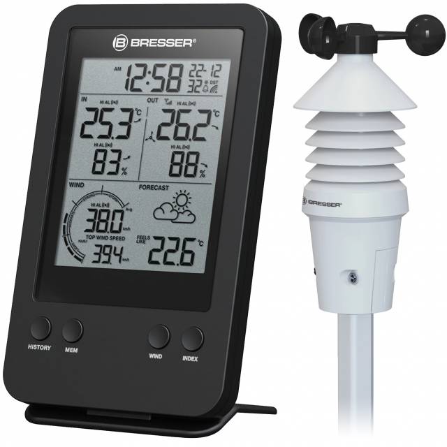 BRESSER 3v1 Profesionalni merilnik vetra/ Anemometer