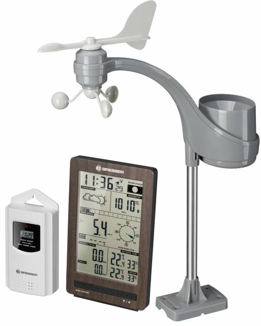 Bresser ClimaTemp FW Vremenski center z lesenim videzom