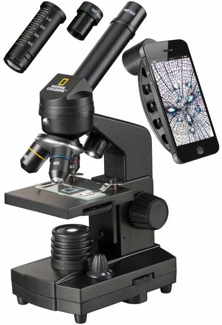 NATIONAL GEOGRAPHIC 40x-1280x Mikroskop z držalo za pametni telefon