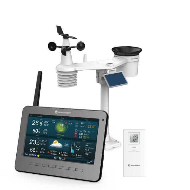 BRESSER WIFI HD TFT Professional Weather Station with 7-in-1 Sensor