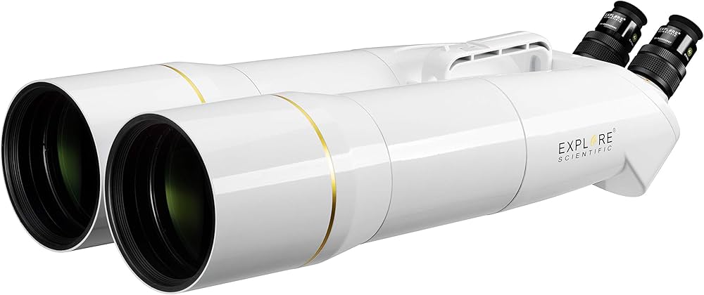 EXPLORE SCIENTIFIC BT-100 SF Giant Binoculars with 62° LER Eyepieces 20mm