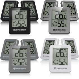 BRESSER ClimaTrend termo-higrometer z indikatorjem klime, set 3 kosov