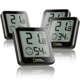 NATIONAL GEOGRAPHIC Tempy termo-higrometer, set 4 kosov
