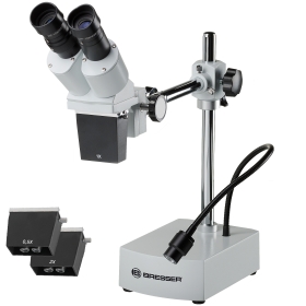 BRESSER Biorit ICD CS 5x–20x stereo mikroskop z LED osvetlitvijo